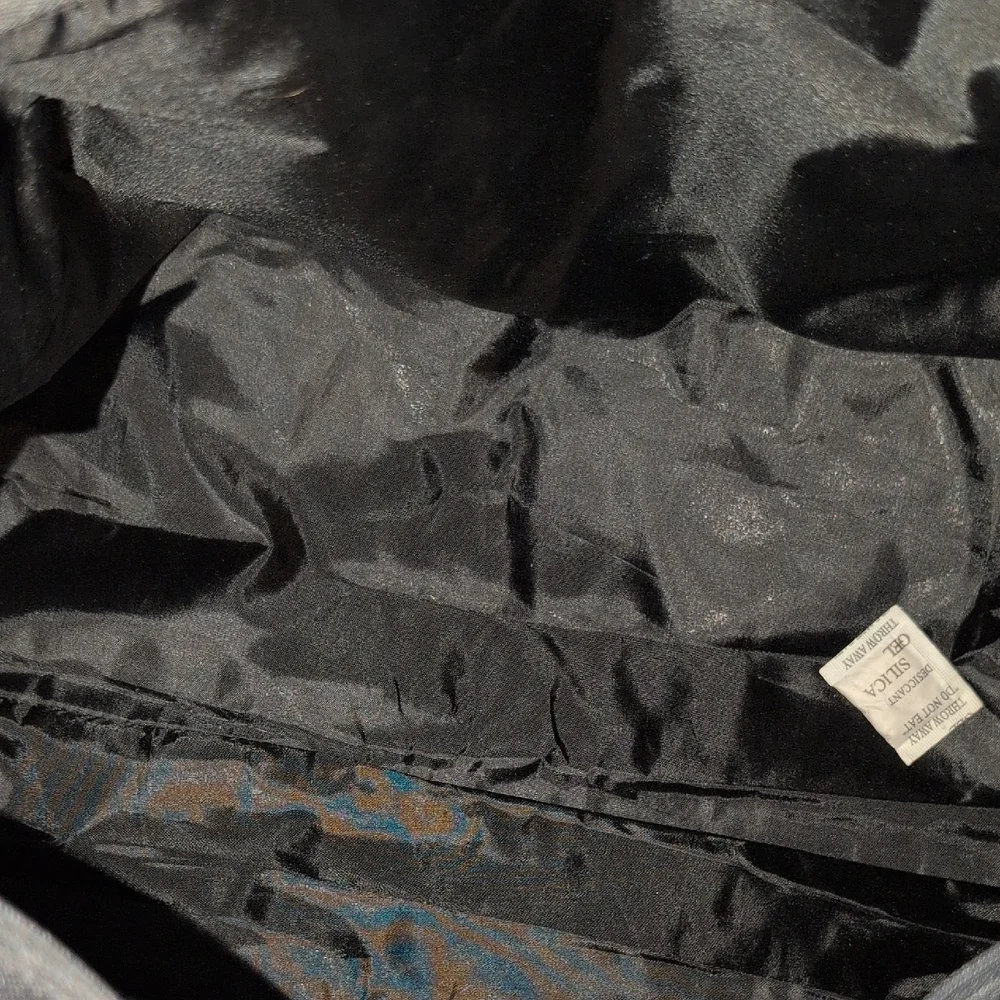 Bulgari Charcoal Gray Duffel Bag With Silver Hardware